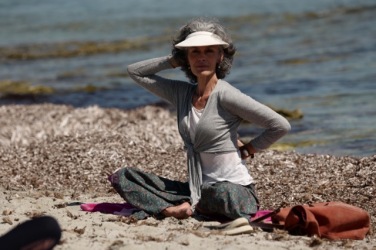 Yoga en Corse, plage de Barcaggio